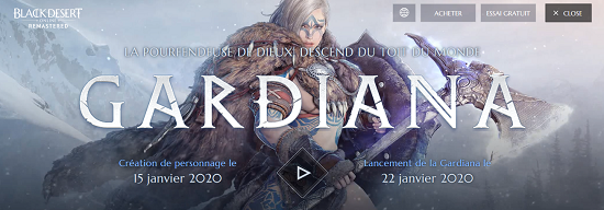 Nouvelle classe de personnage sur Black Desert Online